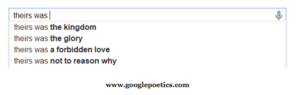 google poetics
