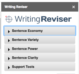 categories in sas writing reviser